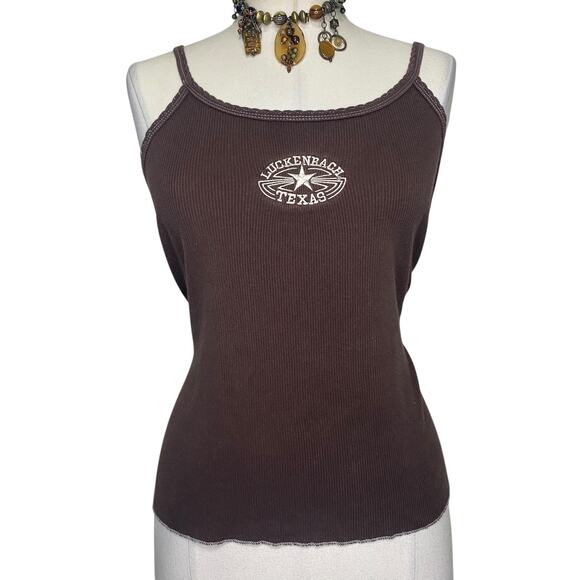 Vtg Y2k Luckenbach Texas Embroidered Country Girl Tank Top - Picture 3 of 15